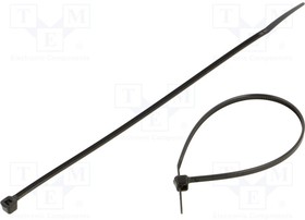 TOOCB016004801, Cable tie; L: 160mm; W: 4.8mm; polyamide; 220N; black; 100pcs.