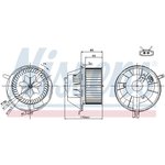 87034, Вентилятор отопителя салона VOLKSWAGEN GOLF V (03-) 1.9 TDI (+)