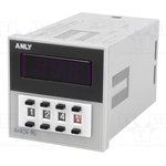 A-AH4CN-RG-230V, Time Relay, Range: 0.01s-9990h, SPDT, 100-240VAC, 100-240VDC