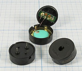 Зуммер пьезоэлектрический без генератора; 29x 2.8 мм; 1~40 В; 3,0 кГц; контакты 2L20; E144PZ29300LP; DB PRODUC