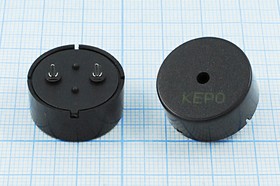 Фото 1/2 Зуммер пьезоэлектрический без генератора; 50x 2 мм; 1~30 В; 1,0 кГц; контакты 2L130; KPR-5010; KEPO