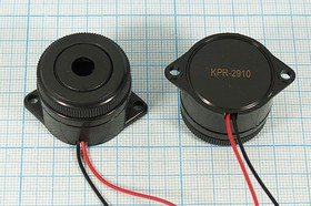 Зуммер пьезоэлектрический без генератора; 30x10 мм; 3~20 В; 2,7 кГц; контакты 3T; KPT3-G3001; KEPO