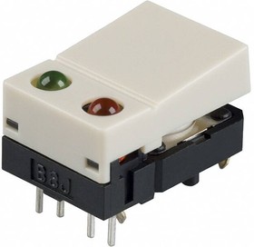 B3J-6000, Tactile Switches Light Gray Hinge 2 Led Red/Green