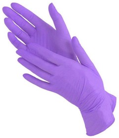Перчатки нитриловые Nitrylex S (упак.:100шт) фиолетовый
