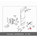 A6398200256, Фонарь освещения знака номерного MERCEDES Viano (W639) OE