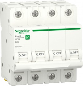 Фото 1/2 Schneider Electric RESI9 Автоматический выключатель (АВ) B 32А 4P 6000A