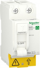 Schneider Electric RESI9 Выключатель дифференциального тока (УЗО) 25А 2P 30мА тип AC