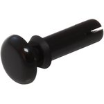 SR-2648B, Black UL94 V-2 Nylon Round Snap Push-In Rivet - Compatible Hole ...