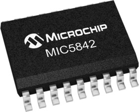 Фото 1/3 MIC5842YWM, Shift Register/Latch/Driver Single 8-Bit Serial to Serial/Parallel 18-Pin SOIC W Tube