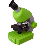 70124, Микроскоп Bresser Junior 40x-640x, зеленый