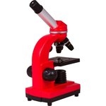 Микроскоп BRESSER Junior Biolux SEL, световой/оптический/ биологический, 40-1600x, на 3 объектива, красный [74320]