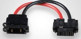 Фото 1/2 2159443-1, Specialized Cables 8AWG .15M POWER CONN BLACK RED