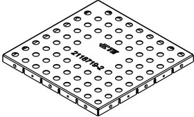 Фото 1/2 2118719-2, EMI Gaskets, Sheets, Absorbers & Shielding CRS, 32.50mmx32.50mm Std Shield Cover