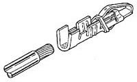 583361-3 (Cut Strip), Standard Card Edge Connectors CONTACT 22-18 AWG Cut Strip of 100