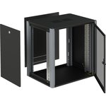 Фото 2/2 SYSMATRIX WP 6415.930 Шкаф телекоммуникационный настенный 19" 15U 600x450x720mm (ШхГхВ) дверь перфорированная, цвет черный (RAL 9004/RAL7000