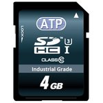 AF4GSDI-WADXM, 4 GB Industrial SDHC SD Card, Class 10, UHS-1 U1