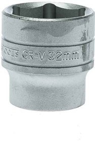 Фото 1/2 M1205326-C, 1/2 in Drive 32mm Standard Socket, 6 point, 43 mm Overall Length