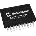8-Channel I/O Expander SPI 20-Pin SSOP, MCP23S08-E/SS