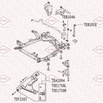 Опора шаровая нижняя L/R OPEL Astra/Omega/Vectra/Zafira 98- TEA1094