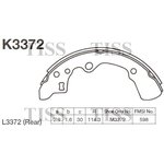 K3372, K3372-01_=4183.00= 496SBS=361436B=FSB276 !колодки барабанные\ Mazda 626 ...