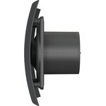 BREEZE 4C Matt black, Вентилятор осевой вытяжной D 98, декоративный 90-06903