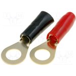 TERMINAL-RING-6G, Наконечник: кольцевой, M8, 16мм2, позолота, изолированный