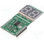 MIKROE-2743, UT-L 7-SEG R Click 7-Segment Red LED Display Module 5V