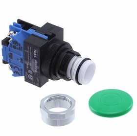 ABW410-G, Pushbutton Switches 22mm Pushbutton Green