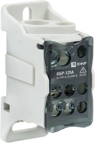 Фото 1/10 plc-kbr125, Блок распределительный КБР на DIN-рейку и монтажную панель 125A EKF PROxima