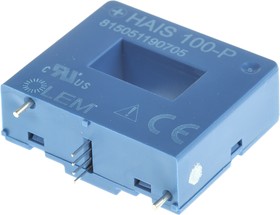 Фото 1/2 HAIS 100-P, Преобразователь тока, серия HAIS, 100A, -300А до 300A, 1%, напряжение на выходе, 4.75Вдо 5.25В DC