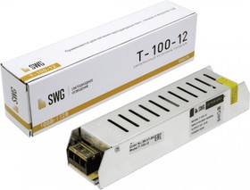 Led-драйвер (блок питания для светодиодов) 100Вт 12В IP20 SWG SWG T. Узкие IP20 000273