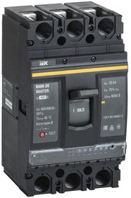 Выключатель автоматический 3п 400А 35кА ВА88-39 MASTER электр. расцеп. IEK SVA71-3-0400-02