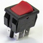 GRS-4022-0010, Rocker Switches DPDT RED ON-ON