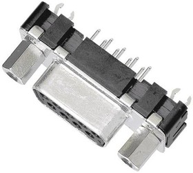 09664116501, D-Sub Standard Connectors D-Sub 37pin female straight, stamped, w/o board locks, M3, PL2
