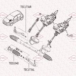 TED1048, Тяга рулевая