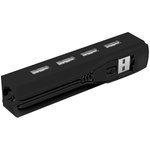 Разветвитель USB Ritmix CR-2406 black (USB хаб) на 4 порта USB (15119260)