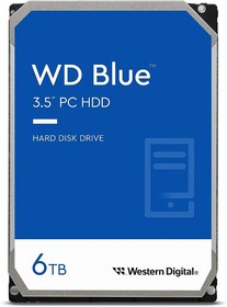 Фото 1/3 Жесткий диск WD SATA-III 6TB WD60EZAX Desktop Blue (5400rpm) 256Mb 3.5"