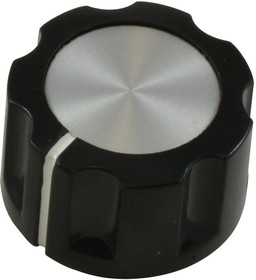 PKE90B1/4, FLUTED KNOB WITH LINE INDICATOR, 6.35MM