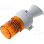 710121005, Сигнализатор: светозвуковой; 24ВDC; ксеноновая лампа; оранжевый