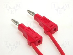 2117-100-RT, Измерительный провод; 60ВDC; 36А; с осевым гнездом 4мм; Дл:1м