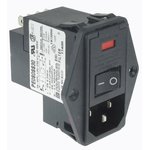 PE0S0SS30, Power Entry Module EMI/RFI Filtered M 3 POS (115VAC/230)VACVAC 3A Switch/Fuse RA 1 Port
