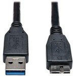 U326-001-BK, USB Cables / IEEE 1394 Cables 1FT BLK USB3 A/MICRO-B CBL