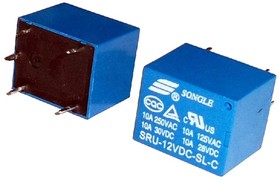SRU-12VDC-SL-C, 12V SPDT (1 Form C) 5 PlugIn,16.8x20.5mm Power Relays ROHS
