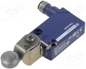 Фото 1/3 XCMD2116C12, Limit switch; lever R 34,4mm, metallic roller 16mm; NO + NC; 6A