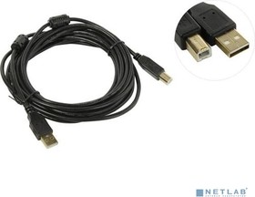 5bites UC5010-050A Проф. кабель EXPRESS USB2.0 / AM-BM / FERRITES / 5M / BLACK