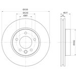 SKBD1005, Диск тормозной перед. вентилируемый правый