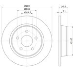 SKBD1010, Диск тормозной задн.