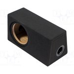 B815 BLACK, Car loudspeaker enclosure; MDF; black; textil; 200mm; Ohole: 182mm
