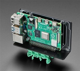 Фото 1/2 4557, Raspberry Pi Accessories DIN Rail Mount Bracket for Raspberry Pi / BeagleBone / Arduino