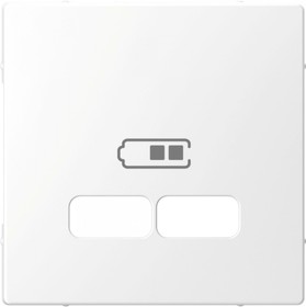 Schneider Electric Merten D-Life Белый Лотос Накладка центральная для USB механизма 2,1А